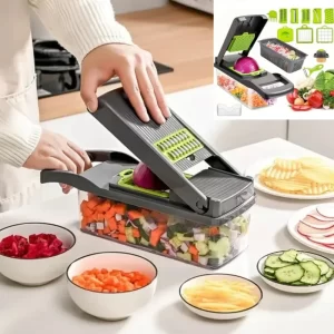 kf-Sf4812c2c89874c98a47bc67b3bce401ax 12/22 in 1 Multifunctional Vegetable Cutter Manual Food Chopper Potato Shredder Vegetable Slicer with Container Kitchen Gadget